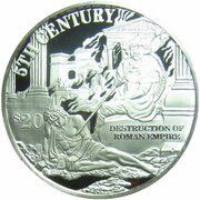 20 Dollars - Elizabeth II 5th Century, Cook Islands, 1997 reverse image