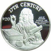 20 Dollars - Elizabeth II 17th Century, Cook Islands, 1997 reverse image