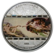 20 Dollars - Elizabeth II Creation of Adam, Cook Islands, 2008 reverse image