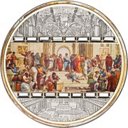 20 Dollars - Elizabeth II School of Athens, Cook Islands, 2008 reverse image
