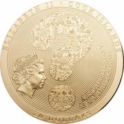 20 Dollars - Elizabeth II Aztec Calendar, gilded obverse image