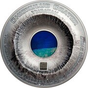 20 Dollars - Elizabeth II Chicxulub Crater, Cook Islands, 2019 reverse image