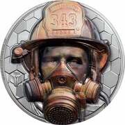 20 Dollars - Elizabeth II Firefighter, Cook Islands, 2021 reverse image