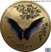 1 Dollar - Elizabeth II 4th Portrait - Air Series - Flying Fox reverse image