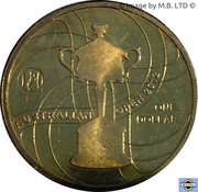 1 Dollar - Elizabeth II 4th Portrait - Australian Women's Open reverse image