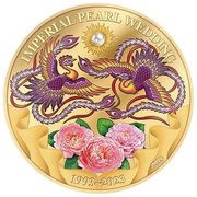100 Dollars - Charles III Imperial Pearl Wedding, Cook Islands, 2023 reverse image