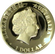 1 Dollar - Elizabeth II 4th Portrait - Kangaroo - Silver Proof - High Relief obverse image