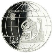 150 Kuna FIFA World Cup in South Africa obverse image