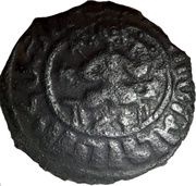 1 Kardez - Hetoum I solid border; seated on bench type obverse image