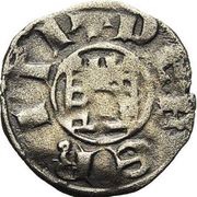 Denier - John of Ibelin Tower, Crusader and Christian states in the Eastern Mediterranean, 1196-1236 reverse image