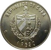 1 Peso J. Marti and F. Castro obverse image