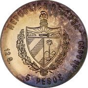 5 Pesos Sugar Cane obverse image