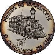 5 Pesos Cuban Railway, Cuba, 1983 reverse image