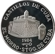 5 Peso El Morro - Santiago de Cuba, Cuba, 1984 reverse image