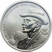 1 Dollar - Elizabeth II 4th Portrait - Banjo Patterson 150 Years, Australia, 2014 reverse image