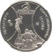 10 Pesos Baseball reverse image