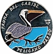 10 Pesos Pelican, Cuba, 1994 reverse image