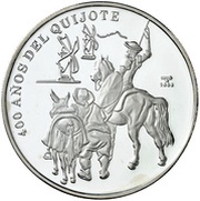 10 Pesos 400 years of the Quixote, Cuba, 2005 reverse image