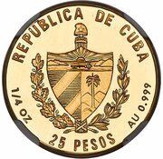 25 Pesos Bee Hummingbird obverse image