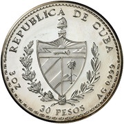 30 Pesos Bartolome de las Casas obverse image