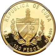 100 Pesos Gold Tower obverse image