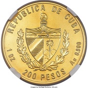 200 Pesos Bolivar and Marti obverse image