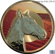 1 Dollar - Elizabeth II 4th Portrait - Unlikely Heroes - Sandy the War Horse, Australia, 2015 reverse image