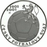 200 Korun Czech Football Association reverse image