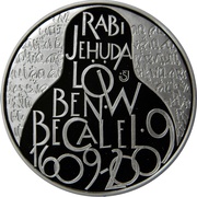 200 Korun Rabbi Jehuda Löw, Czech Republic, 2009 reverse image