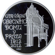 200 Korun Municipal House in Prague, Czech Republic, 2012 reverse image