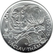 500 Korun Václav Thám, Czech Republic, 2015 reverse image
