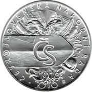 500 Korun Czechoslovak National Council, Czech Republic, 2016 reverse image