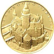 5000 Korun Bouzov Castle reverse image
