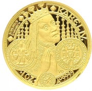 10 000 Korun Prague's New Town reverse image