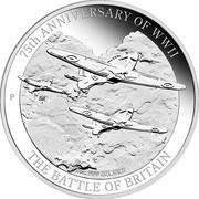1 Dollar - Elizabeth II 4th Portrait - 75th Anniversary of WWII, Australia, 2015 reverse image