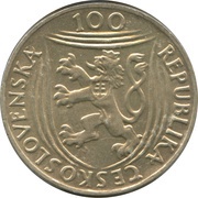 100 Korun Communist Party obverse image