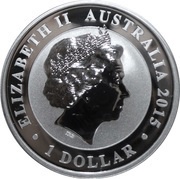 1 Dollar - Elizabeth II 4th Portrait - Australian Kookaburra obverse image