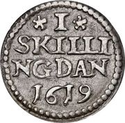 1 Skilling Dansk - Christian IV reverse image
