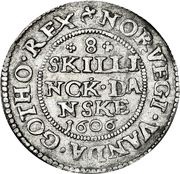 8 Skilling Dansk - Christian IV reverse image