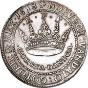 2 Krone - Christian IV with star in legend, Denmark, 1618-1619 reverse image
