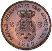 2 Skilling - Frederik VI broken neck-cut, Denmark, 1810-1811 reverse image