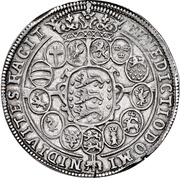 1 Speciedaler - Christian IV Bust type IIb, Denmark, 1647 reverse image
