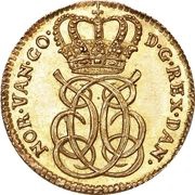 1 Ducat - Christian VI Christianborg; type I obverse image