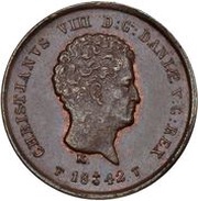 ⅕ Rigsbankskilling - Christian VIII obverse image