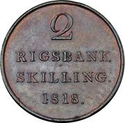 2 Rigsbankskilling - Frederik VI reverse image