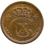 1 Øre - Christian X obverse image
