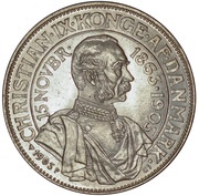2 Kroner - Christian IX Anniversary of Reign obverse image