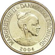 20 Kroner - Margrethe II 4th portrait; Svaneke Tower obverse image