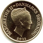 20 Kroner - Margrethe II Hjejlen obverse image