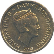 20 Kroner - Margrethe II Ole Rømer and The Speed of Light obverse image